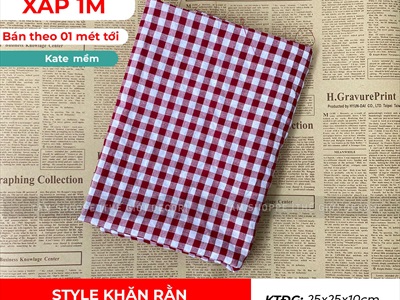 Vải sọc Caro Decor Noel nhiều kiểu [Đa dạng] Khổ 150cm PK-VAI-13